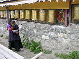 Tibet Kailash 02 Nyalam 09 Gompa Pilgrim with Baby
